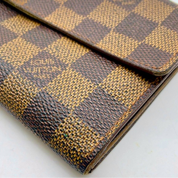 Auth Louis Vuitton Damier Ebene Sarah Long Wallet - Picture 8 of 14